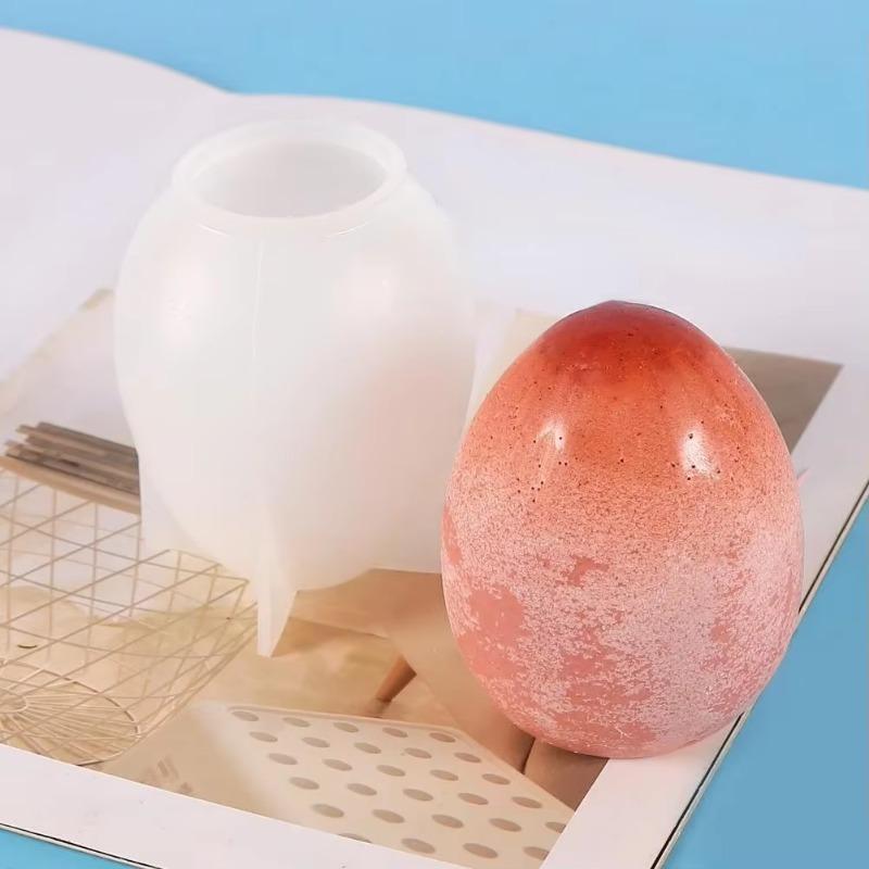 Easter Egg Resin Candle Mold Home Decoration 3D Egg Candle Silicone Mold DIY Chocolate Cake Mold Craft Baking Tool