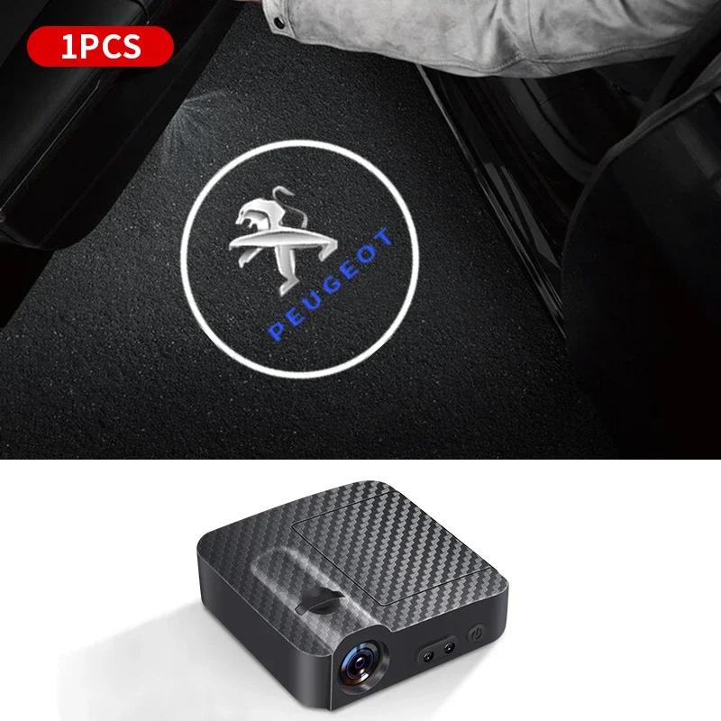 

Бездротова світлодіодна проекційна лампа-логотип для дверей автомобіля Peugeot 206 208 306 307 308 508 106 107 108 2008 3008