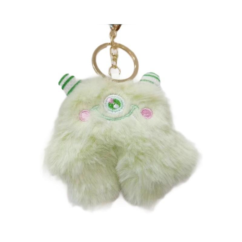 Delightful Mini Plush Monster Keychain Features Short Plush Material Available In Multiple Colors