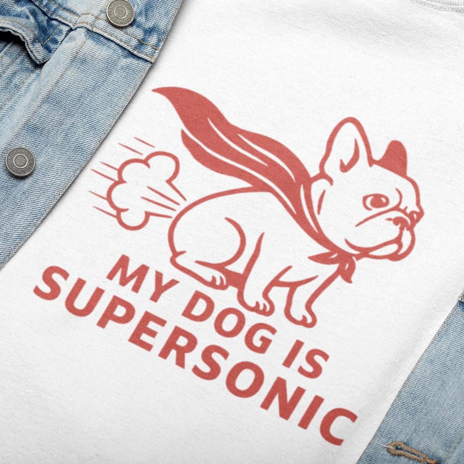 My Dog Is Supersonic Shirt | Funny Frenchie Tee | French Bulldog Superhero T-Shirt | Unisex XS to 5XL 3XL