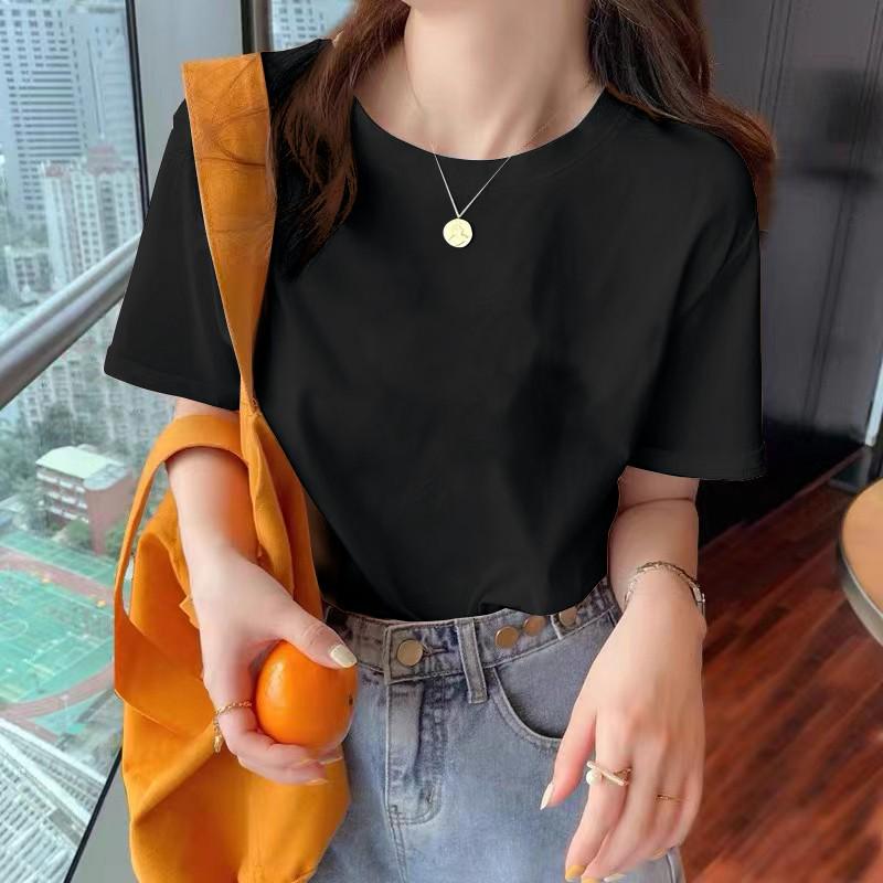 Women s Retro Cartoon Loose Cotton T-Shirt - White, Short Sleeve, Plus Size, Slimming, Summer Style 4XL