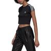 adidas Originals Crop Tops Women's Black Crew Neck Moderate HM4710