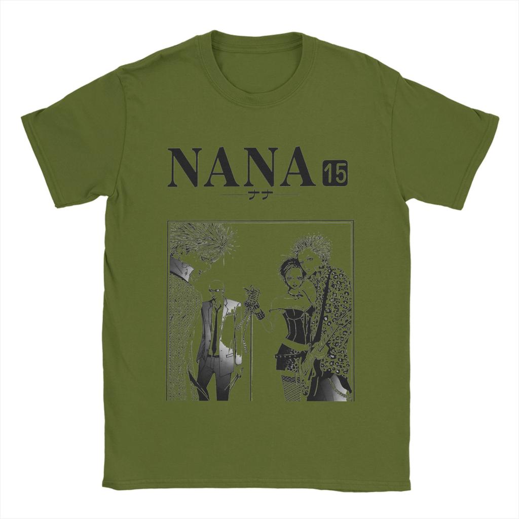 Men's T-Shirts Retro Nana Manga   Unique Cotton Tees Short Sleeve Poster T Shirts Crew Neck Clothing Gift