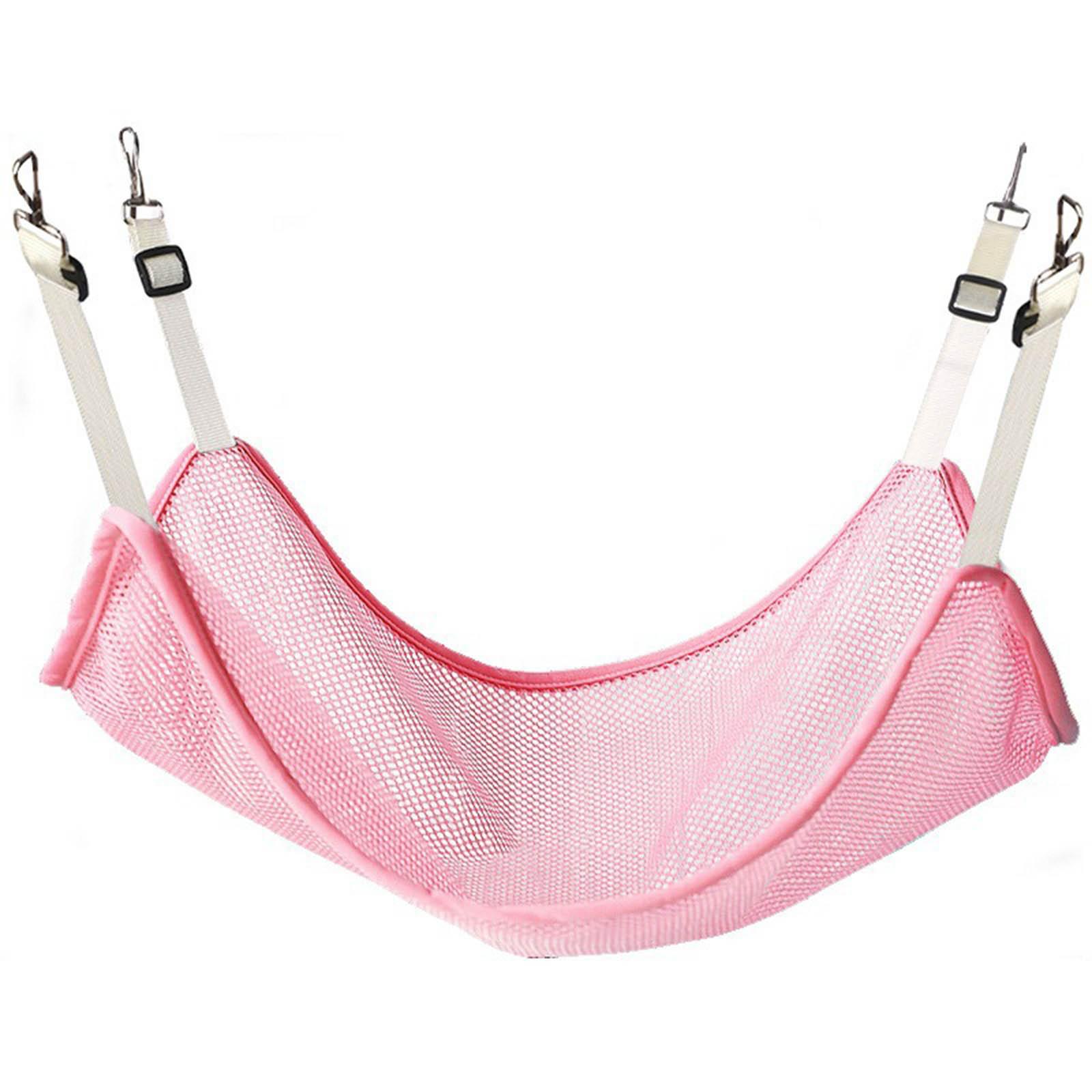 

Регулируемый подвесной гамак для кошек, кровать для сна в домашней клетке для кошек, кровать для принятия солнечных ванн, место для отдыха в подвесной клетке S розовый