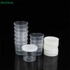10Pcs Plastic Measuring Cup Set with Lids-Graduated Lab/Kitchen Storage Cups,Leakproof Small Container for Liquids & Powders