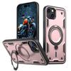For iPhone 15 Plus Case Compatible with MagSafe Military Protection PC+TPU Kickstand Phone Cover