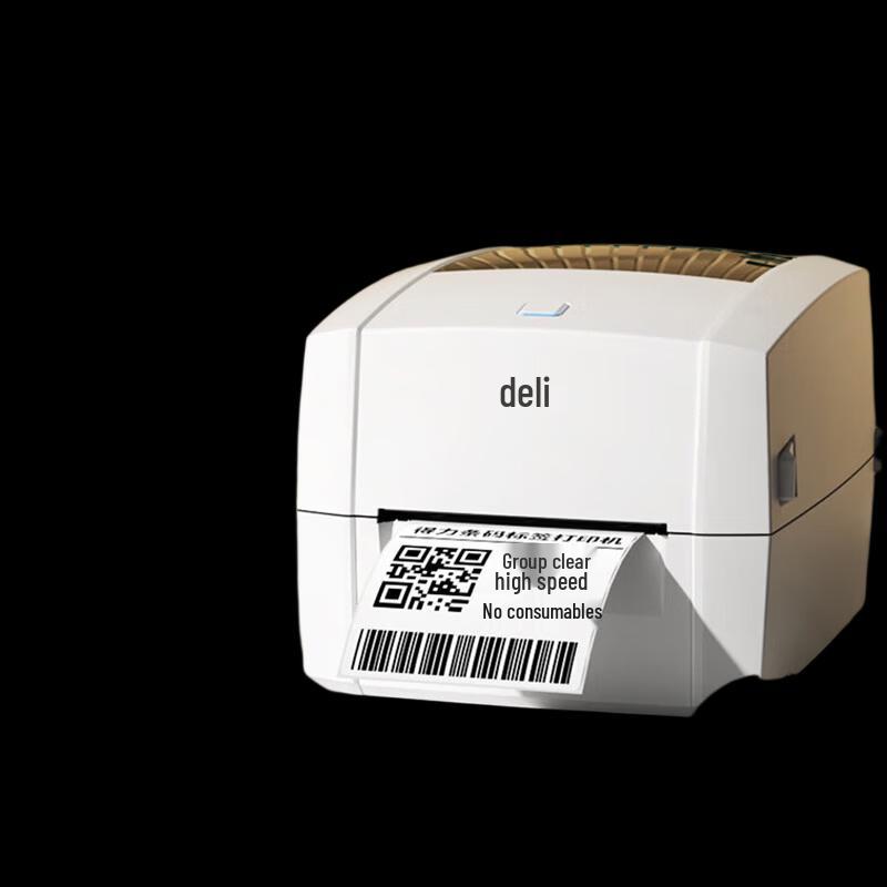 Deli DL-888T 108mm Commercial Thermal Transfer Label Printer CN plug (adapter included)