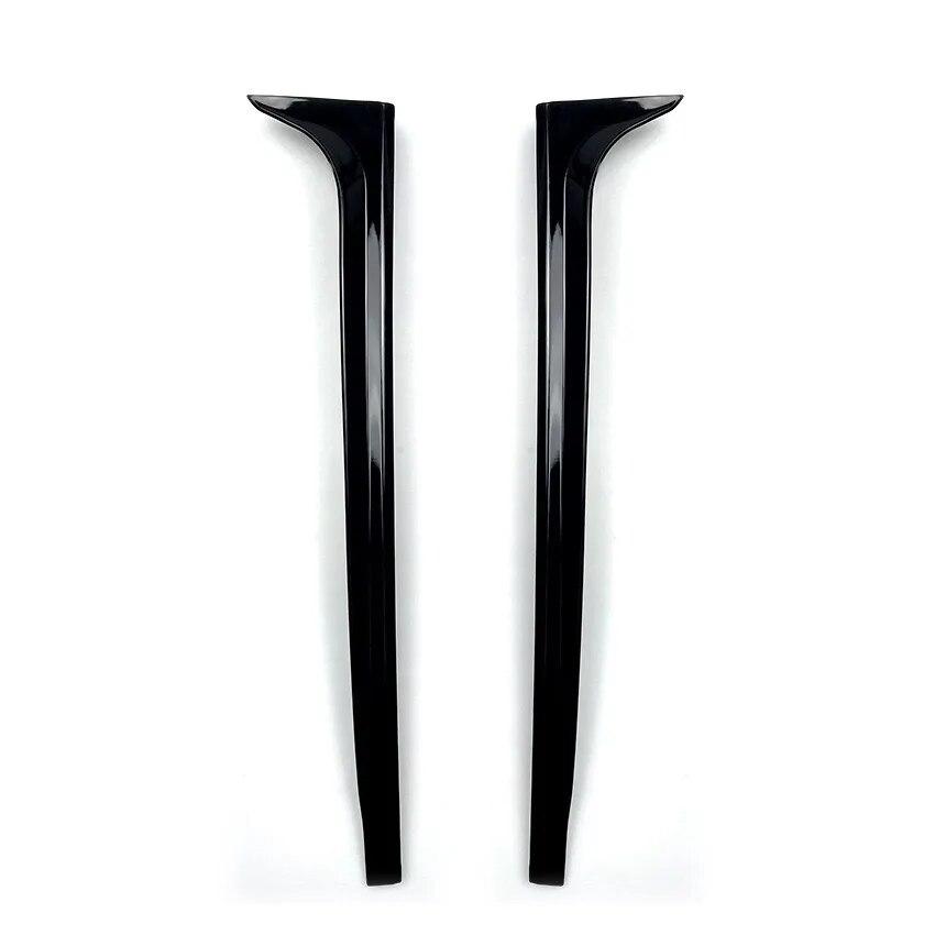 Rear For VW Volkswagen Polo Mk5 6R 6C Window Side Spoiler Fins Moulding Trim Strip  Car Decorative Accessories  2009 - 2017