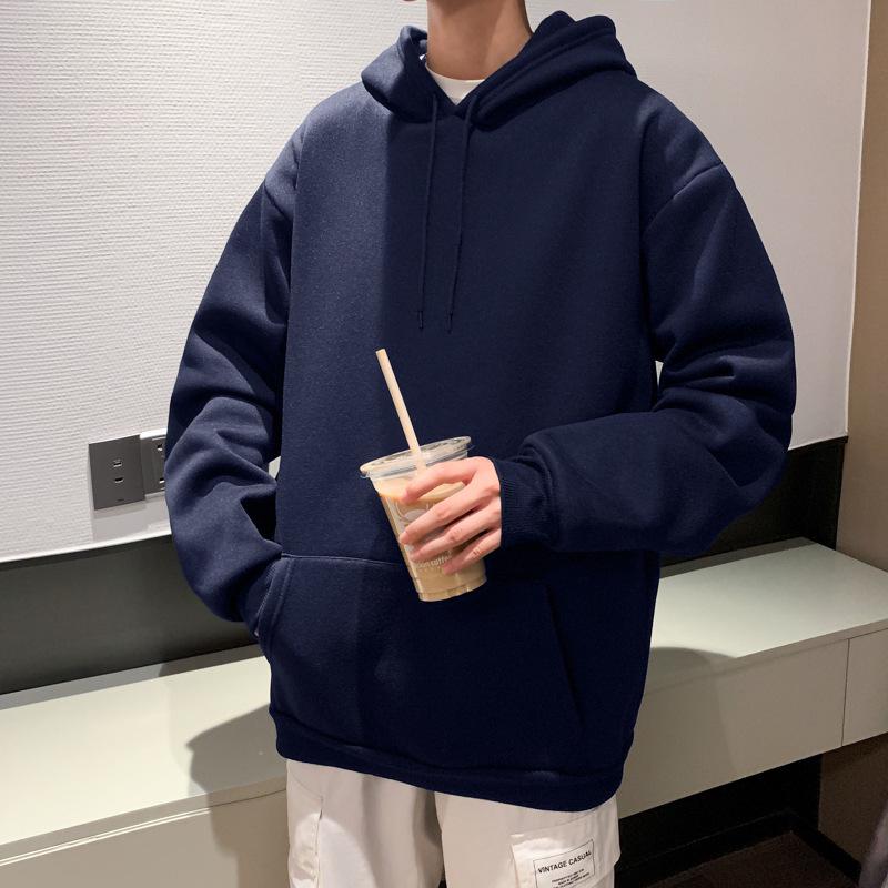 

Модная флисовая толстовка с капюшоном для мужчин и мальчиков: Повседневная одежда осень/зима 5XL красный