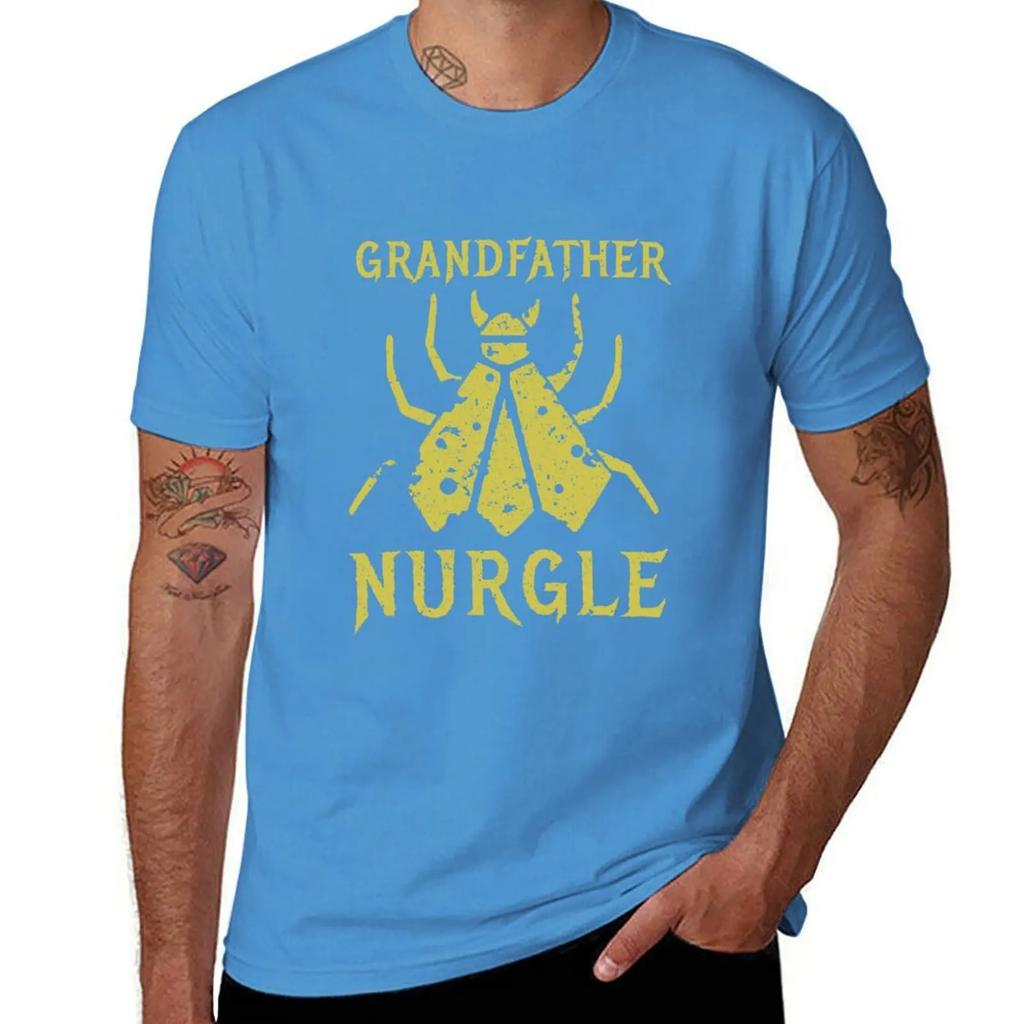 Papa Nurgle Fliege T-Shirt übergroßes Grafik-T-Shirt schlichte Anime-Sachen Vintage-Kleidung T-Shirts für Männer