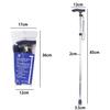 Reinforced Aluminum Telescopic Folding Walking Stick: Adjustable, Non-slip, Four-section Crutch for Hiking