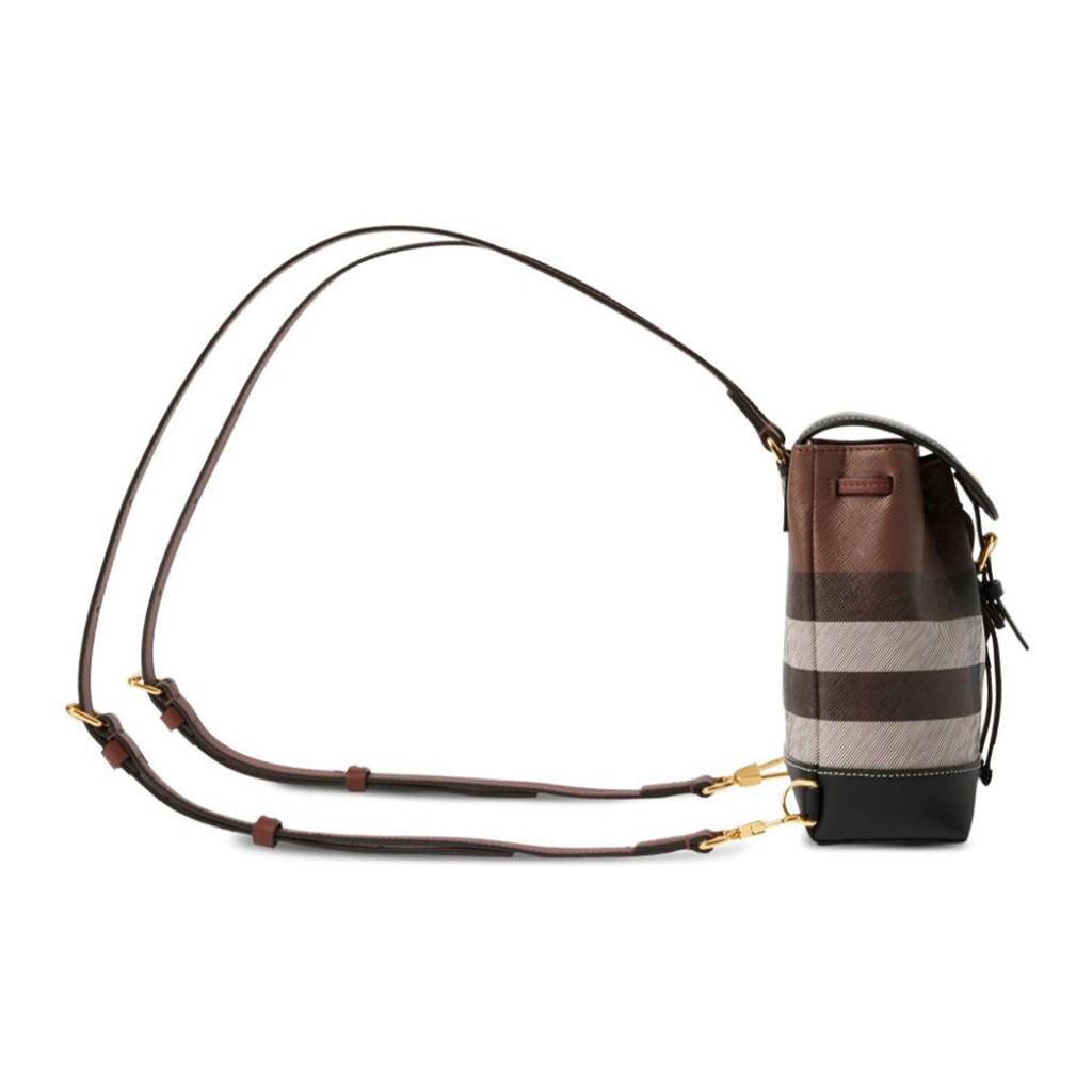 Burberry Adjustable Strap Mini Backpack Women Backpacks Brown Multicolor 80681021