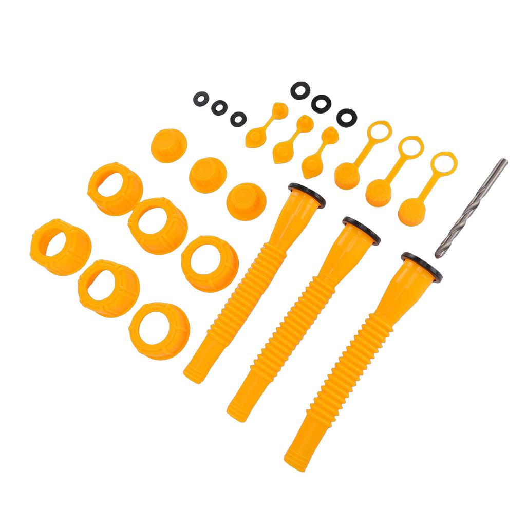 Gas Can Replacement Kit 3 Sets Gas Can Nozzle Replacement for 1, 2, 5, 10 Gallon Nozzle Nozzle Replacement Fuel   Vent   20cm