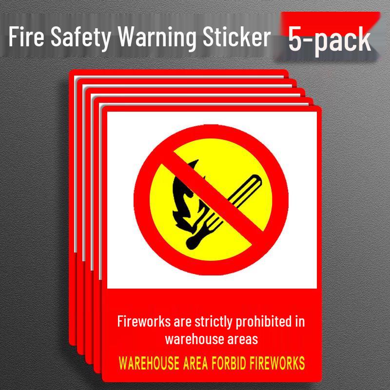 No Smoking No Fire Warning Signs