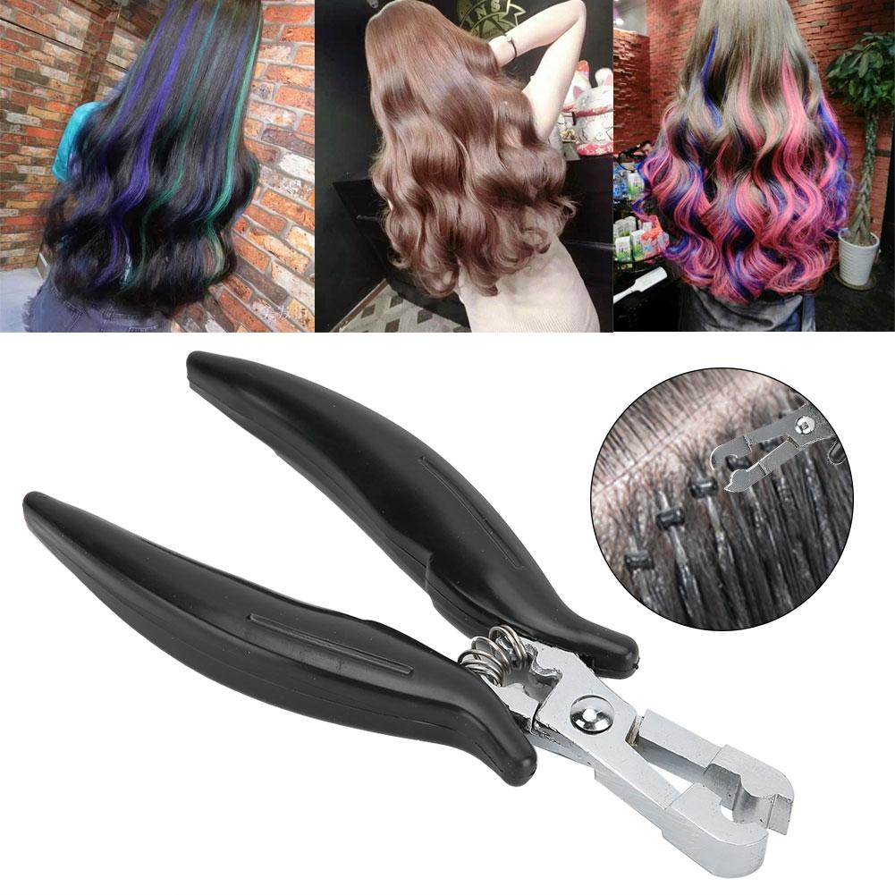 Hair Extension Pliers Stainless Steel Non Slip Handle Hair Extension Wig Tools
