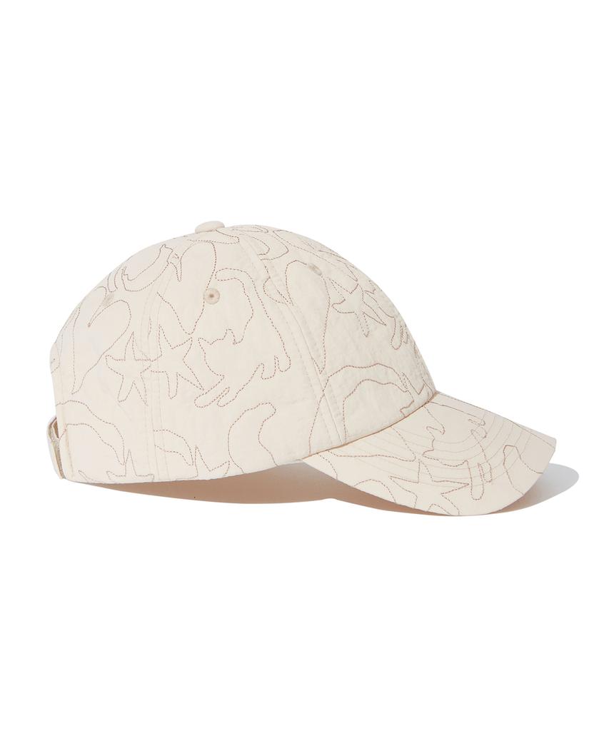 FALLETT Nero Friends Quilted Ball Cap Ivory