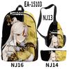 Luxury Novelty Cool Genshin Impact 3D Printed 3pcs/Set Pupil School Bags Travel Laptop Backpack Chest Bag Pencil Case