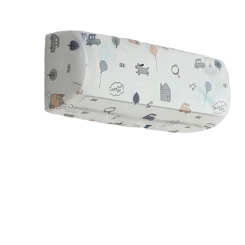 Wall-Mounted Air Conditioner Cartoon Style Dust Cover, Full Wrap PEVA Set for Indoor Protection