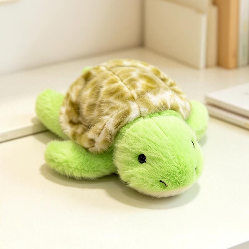 Kawaii Plush Animal Cartoon Panda Tiger Giraffe Turtle Stuffed Doll Refrigerator Sticker Creative Home Decoration Children Gift