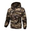 Men'S Loose Jacket Fashionable Multi Pocket Hooded Jacket