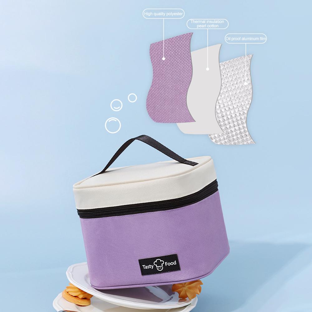 Picnic Bag Large Capacity Storage Bag Portable Food Thermal Bag Portable Lunch Bag with Handle for Beach Picnic Road Trip Travel