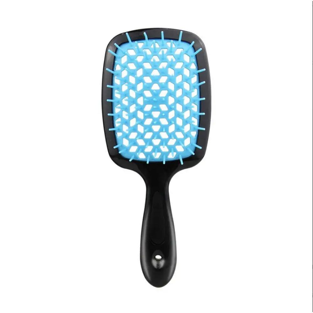 New Square Hollow Hair Comb Scalp Massager Simple Rib Hairbrush Demelant Brush Detangling Comb Fluffy Hairdressing Style Tool