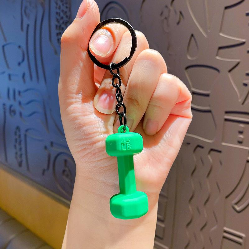 High-Grade Mini Fitness Equipment Keychain Charms & Ornaments