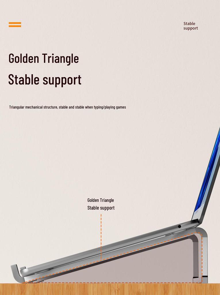 Portable Aluminum Laptop Stand: Adjustable Folding Cooling Holder