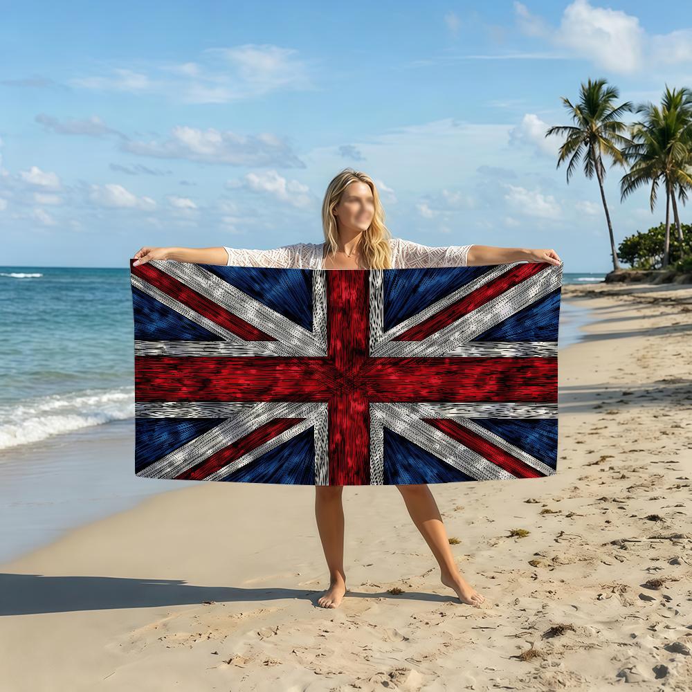 UK England Flag Towel Soft Pool Gift For Travel Gym Shower Camping Quick Dry Sports Beach Towel