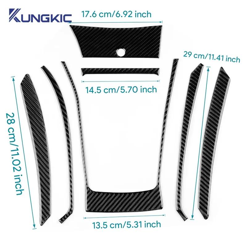 Real Soft Carbon Fiber For Vauxhall Opel Astra H MK5 2004 2005 2006 2007 2008 2009 2010 Center Console Gear Shift Panel Sticker