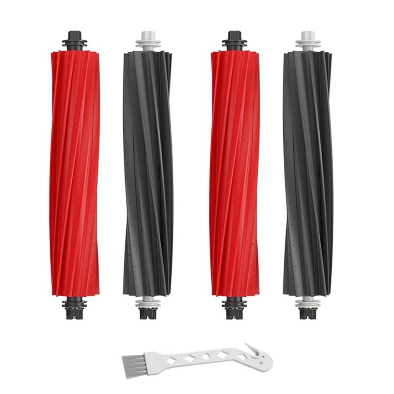 

AEE4-Rubber Main Roller Brush Parts For Xiaomi Roborock S8 S8 Plus S8+S8 Pro Ultra G20 Vacuum Cleaner Replacement Parts