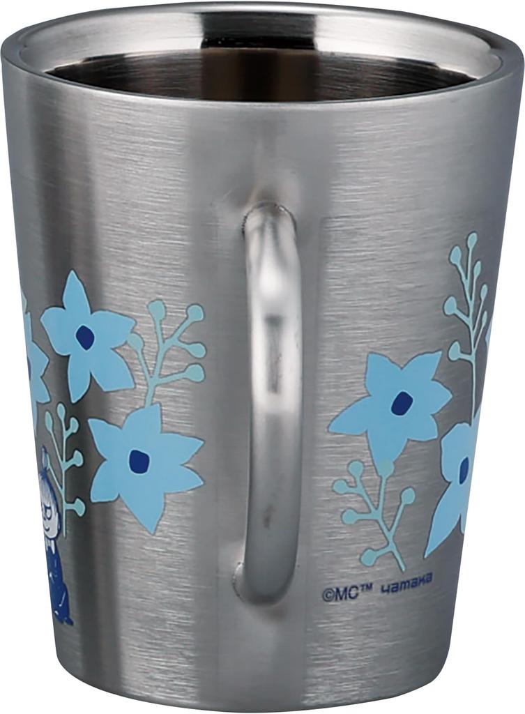 Moomin Stainless Steel Double-Sided Mug (360ml) (Snufkin) Made in Japan (Body: China, Japanese Painting) Yamaka Shoten MM8103-856
