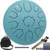 8 Inch 11 Notes Steel Tongue Drum C Major Percussion Instruments Steel Drum Fit For Yoga Meditation Zen With Mallets Storage Bag