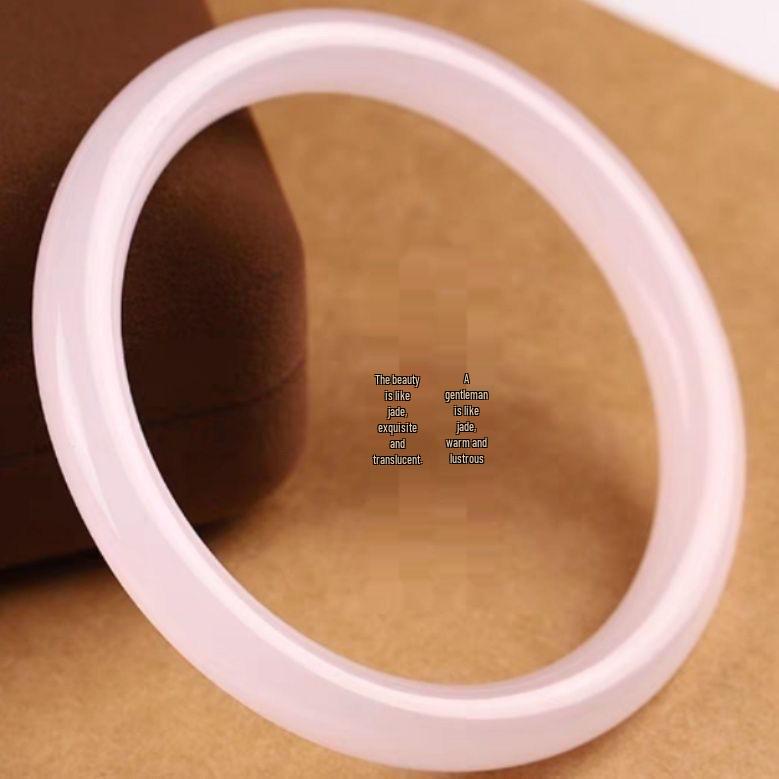 

Тонкий стеклянный браслет под нефрит - Аксессуар для ханьфу, кольцо 58mm Diameter