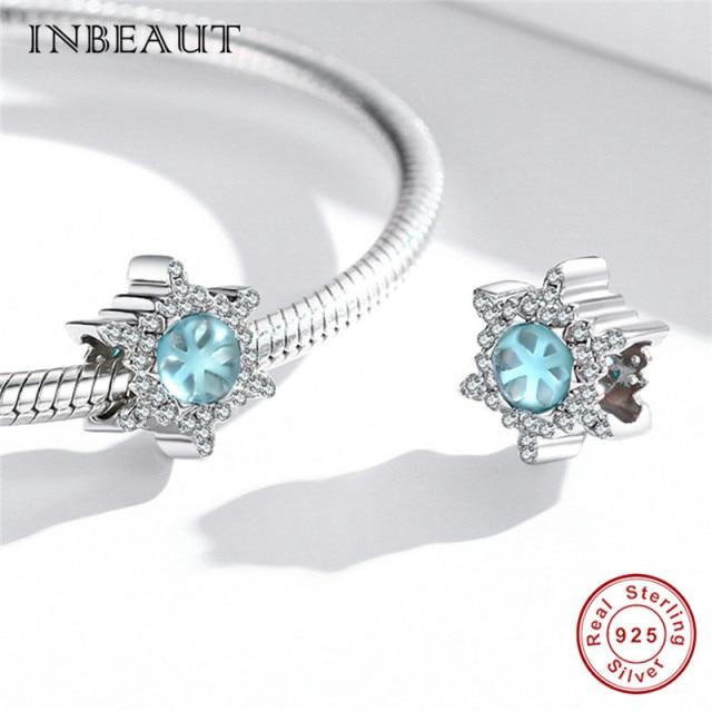 Real 925 Sterling Silver Violet And Bird Charm Pendant Fit Brand Bracelet Animal Beads Delicate Jewelry For Women