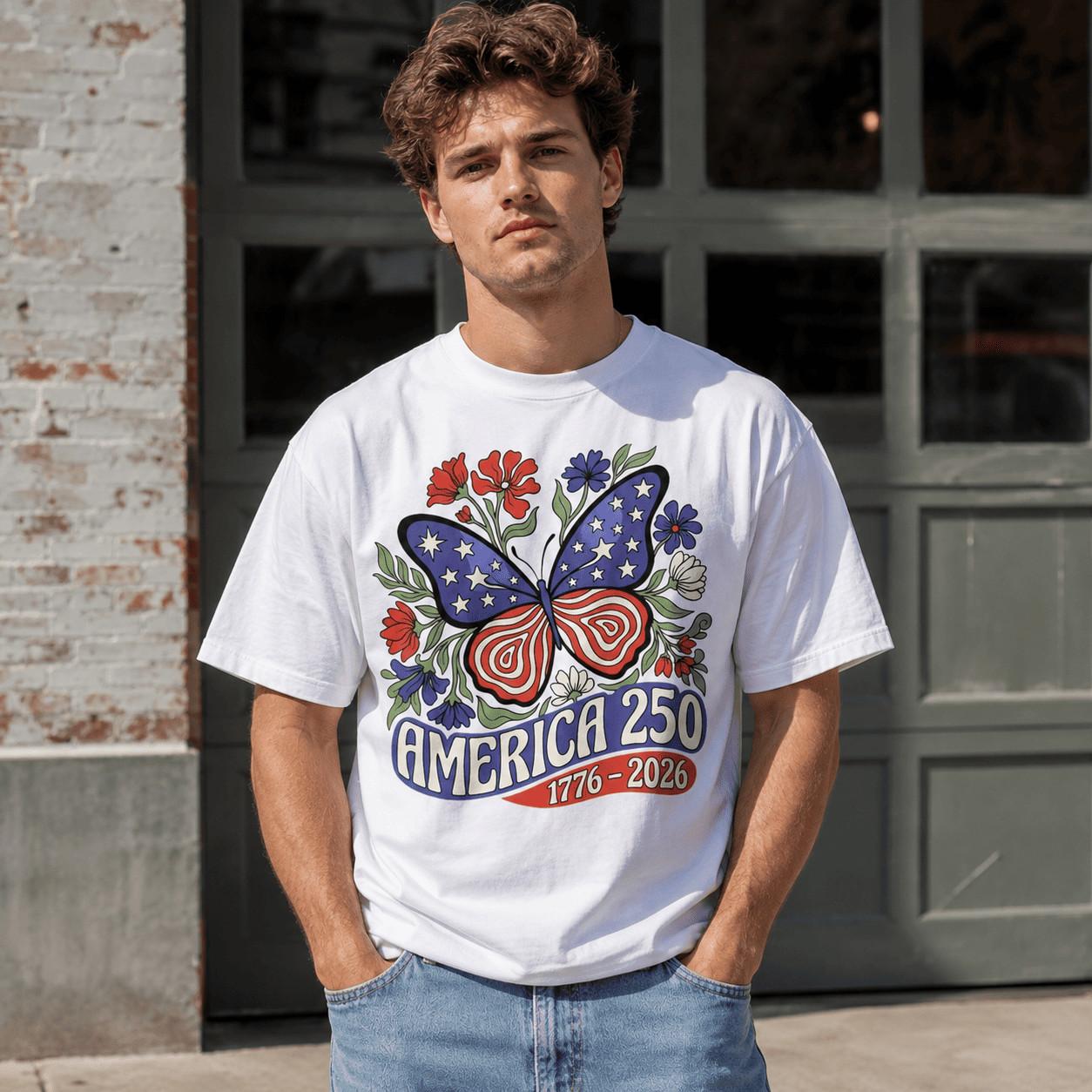 USA Patriotic Freedom 250th Anniversary 4th of July Men s T-Shirt XXL