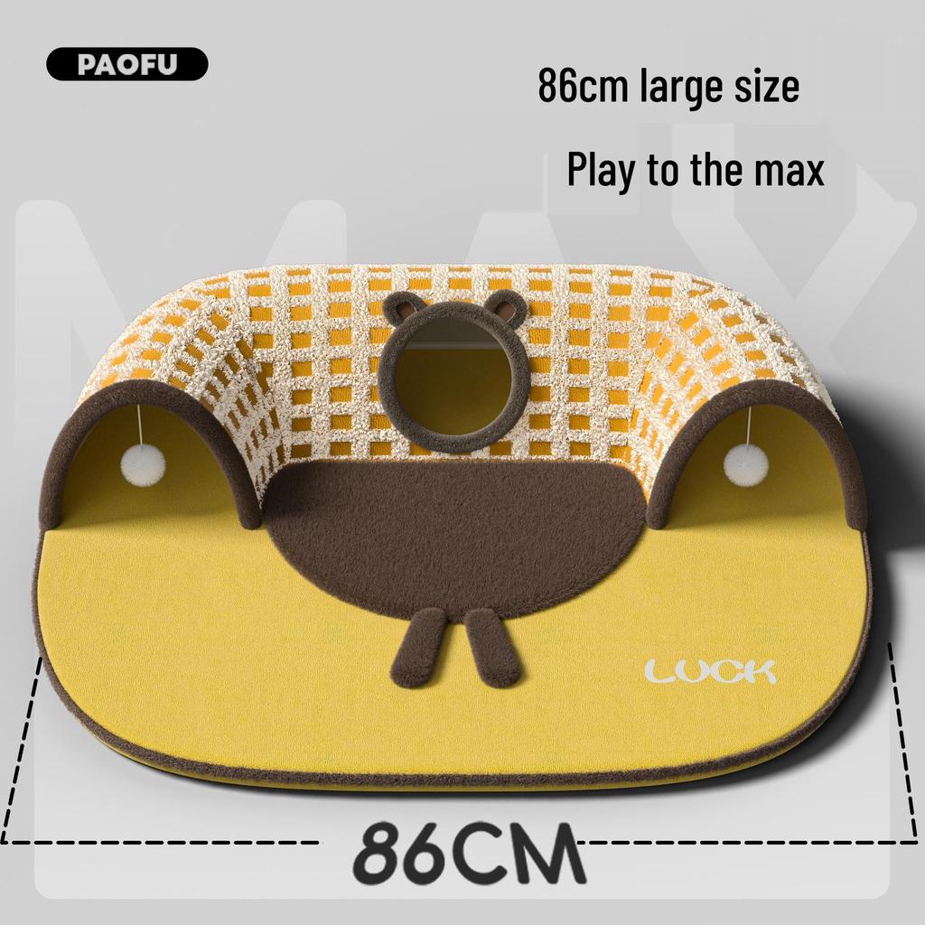 Cozy Cat Tunnel Bed: Warm, Secure Hideaway for All Seasons.