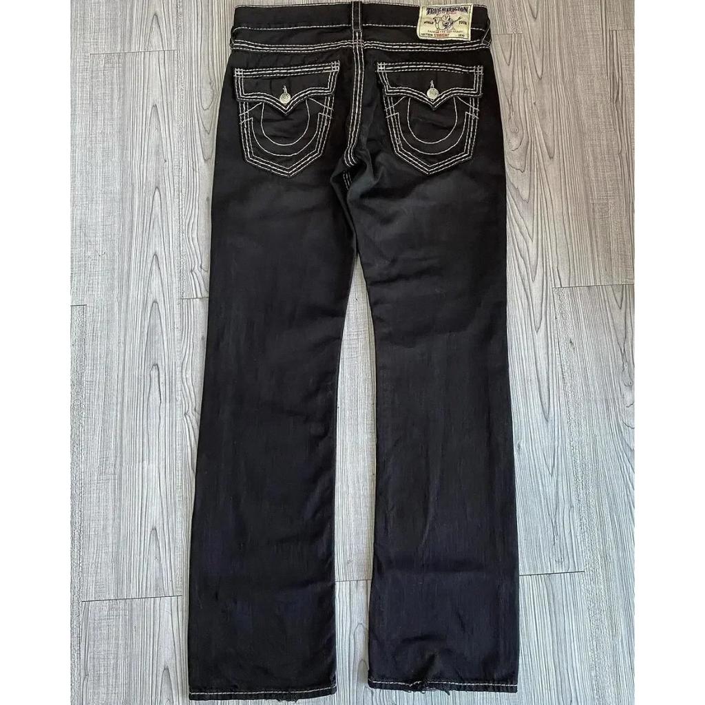 ZYLLO Hip Hop Streetwear Black Jeans Fashion Embroidered Y2k Gothic Straight Jeans