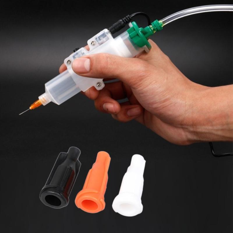 100pcs Syringes Tip Featuring Sturdy Plastic Construction For Precise Glues Control In Black White Orange Various Color Option