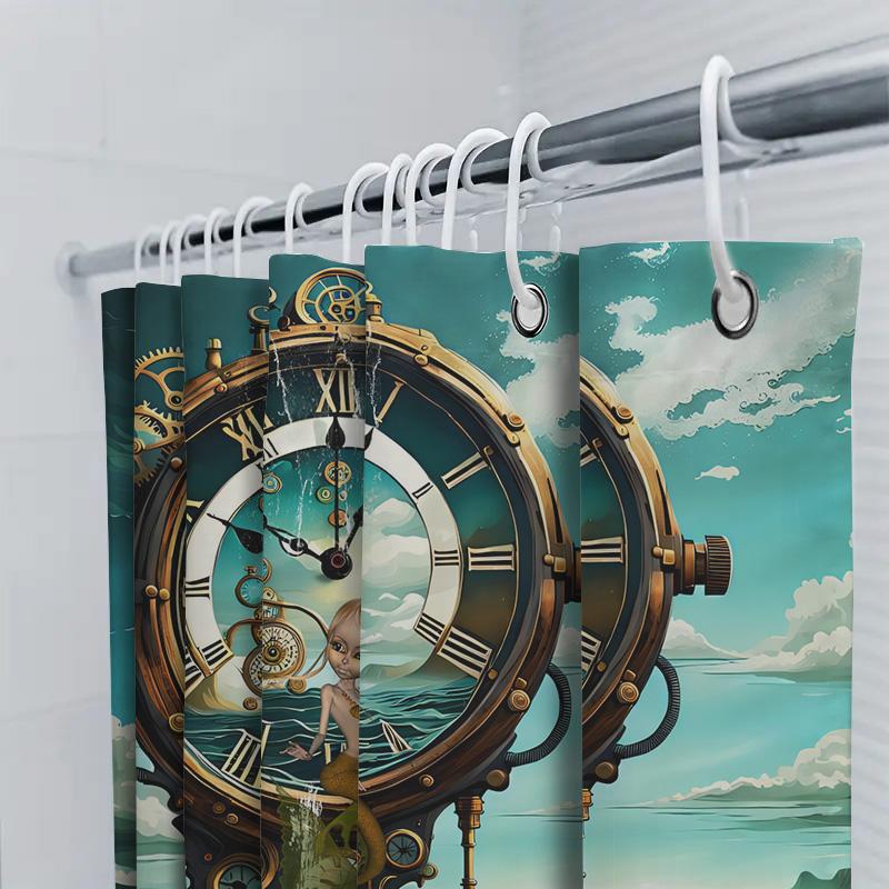 Steampunk Mermaid: Timeless Ocean Adventure Shower Curtain For A Unique And Imaginative Bathroom Dcor