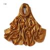 Summer New Carf Matte Satin Monochrome Long Scarf, Satin Imitation Silk Solid Color Long Silk Scarf Headscarf