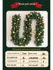 2.8m Encrypted Rattan Christmas Garland with Lights for Shopping Mall Escalator Decoration