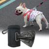Distributeur de sacs à déjections canines Fermeture éclair Taille compacte Imperméable Grande capacité Conception avec crochet Facile à transporter Oxford Portable Distributeur de sacs poubelles pour déjections canines