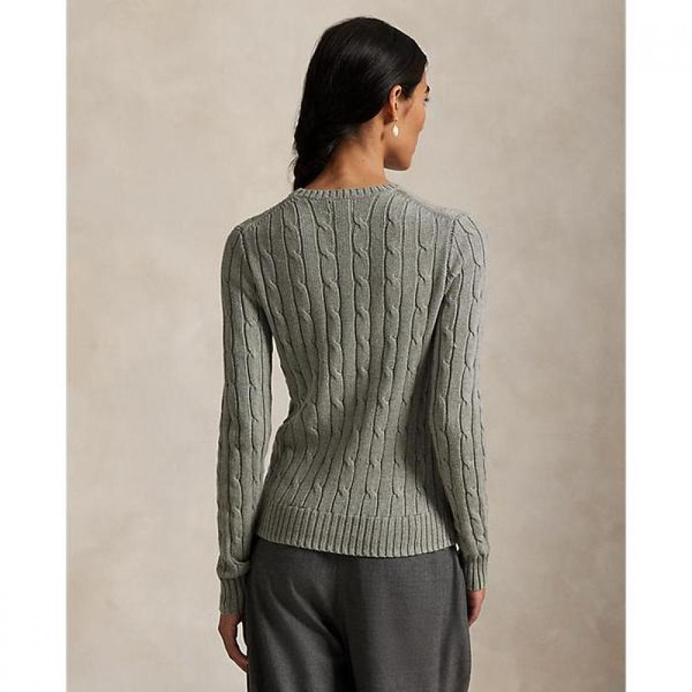 Polo Ralph Lauren Women S Cable Knit Cotton Crewneck Sweater