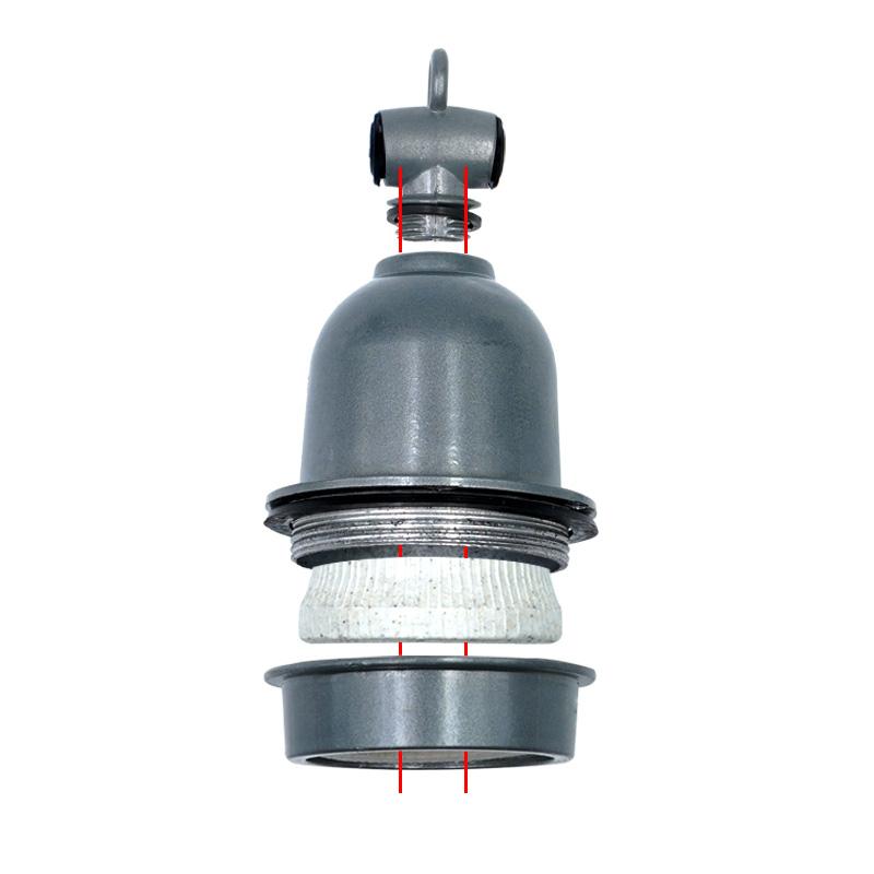 E27 220V Animal Heating Lamp Holder Insulation Waterproof Pet Heating Lamp Holder Ceramic Farms Tee Lamp Holder