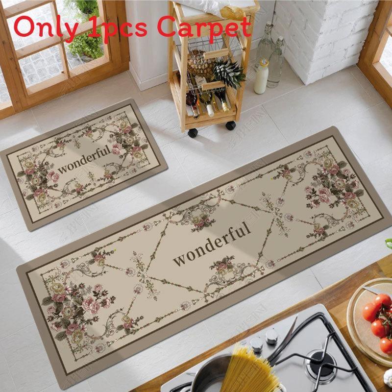 Pvc Long Rectangular Kitchen Floor Mat Waterproof Oilproof Nonslip For House Kitchen