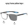 Progressive Multifocal Anti-Blue Light Photochromic Glasses for Near and Distance Reading, Suitable for Middle-Aged and Elderly.