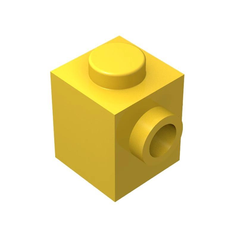 10 KUSŮ 87087 1x1 s čepem na straně Stavební kostky MOC Kompatibilní s Brick Dětské hračky Dárková krabička