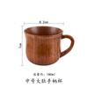 Wooden Big Belly Cups Japan Style Milk Water Cup with Handle Beer Coffee Milk Tea Mug Handmade Natural Kitchen Bar Drinkware Cup