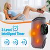 2026 New Heating Ankle Foot Massage Pad Heated Vibrate Rechargeable Ankle Massager 3 Speed Level Adjustable Strap Fit for Left/Right Foot